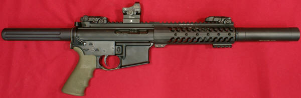 Griffin Armament Optimus Suppressor on 300 BLK Pistol