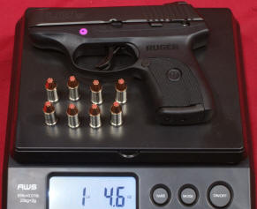 Ruger LC9s Weight Loaded