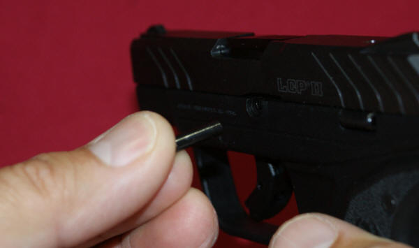 Ruger LCP II Removing Takedown Pin