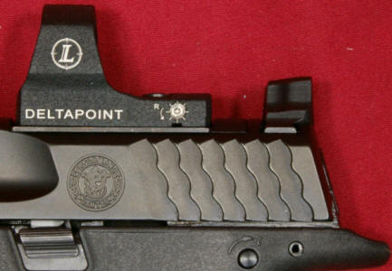 Smith & Wesson M&P9 Performance Center Ported Pistol Leupold DeltaPoint Installed Left View