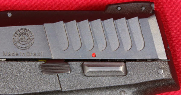 Taurus 709 Slim Pistol Manual Safety Disengaged