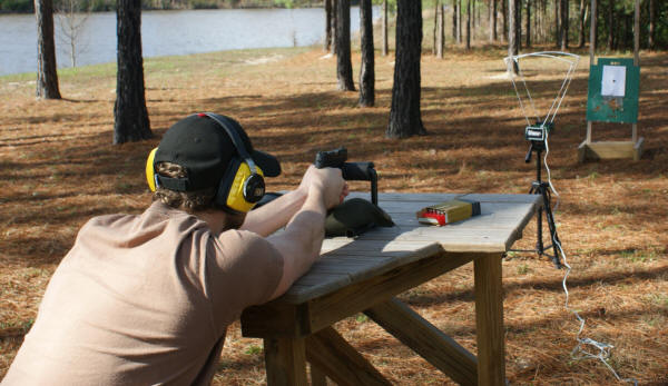 Taurus 709 Slim Pistol Range Test Setup