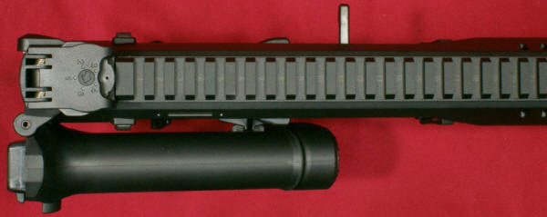 Beretta ARX 160 Stock Fully Folded Top View Bolt Handle on Left