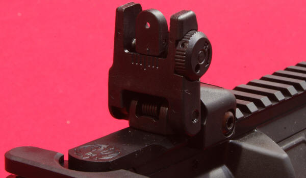 Ruger AR-556 Review: Rear Sight