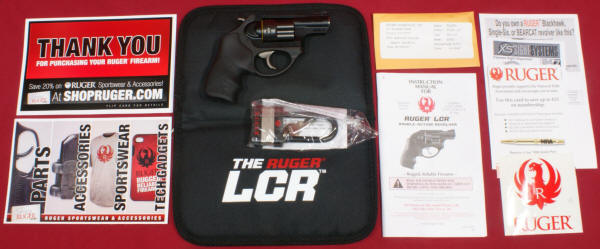 Ruger LCRx items in box