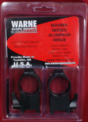 Warne Maxima Aluminum Quick Detach 30mm Ultra-High Rings Review